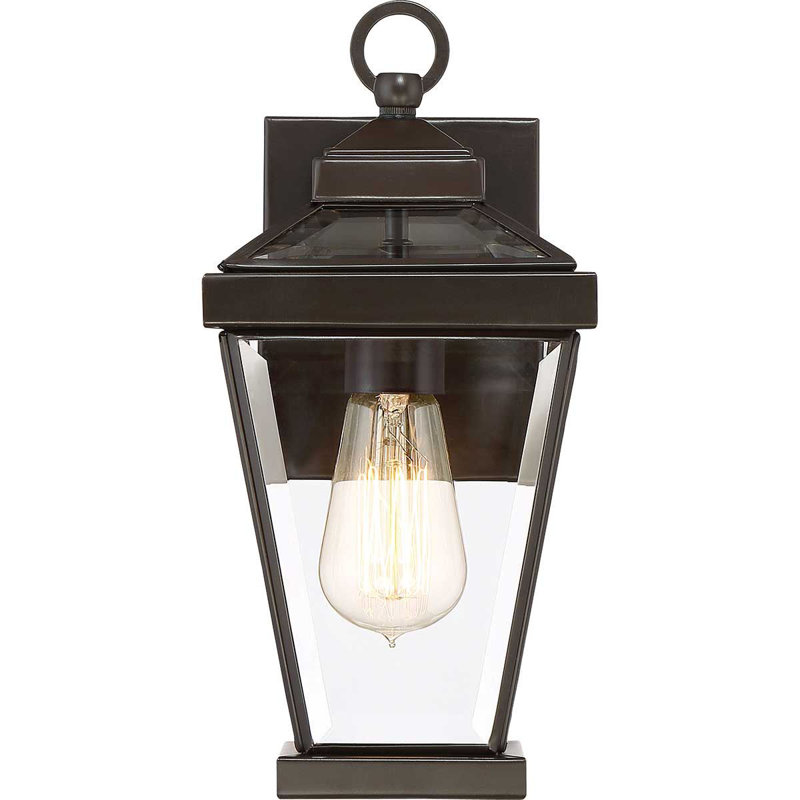 Guilbert Bronze Outdoor Wall Lantern, 31.8cm H x 15.3cm W