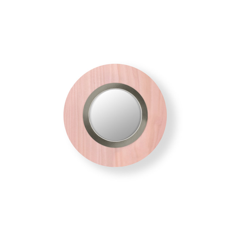 Lens 1 - Light LED Flush Mounted Sconce, Pale Rose, Matte Black