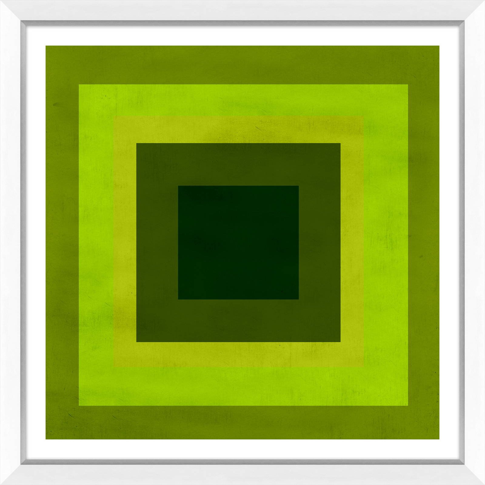 Albers Influence "Albers Influence" Print, White, White, 33.25" H x 33.25" W x 1.75" D