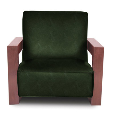 Fauteuil en cuir véritable Lofty
