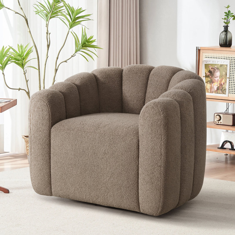 Chaise pivotante Sasha, Coffee