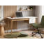 Home Office Desk FENESTRA Light Brown/ White 120 cm 50 cm