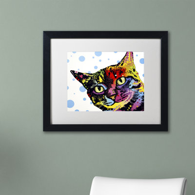 « the pop cat », impression sur toile encadrée