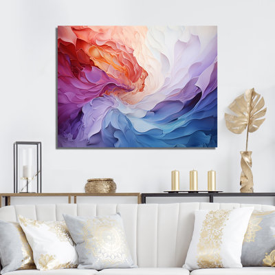 Colorful White Rainbow Spiral III - Rainbow Wall Art