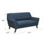 Causeuse bleue