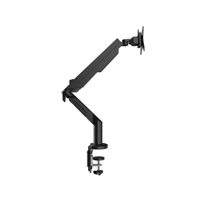 Bras de Moniteur Simple Noir Zynix | Réglable par Ressort à Gaz (17”–36”)