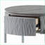 Table basse moderne et brillante yukino avec finition ultrabrillante, capacité de poids de 70 lb et rangement pratique