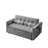 55" Full Size Sleeper Sofa Couch, Velvet Pull Out Loveseat Couch With Adjsutable Backrest And Pillows For Living Room-960580404