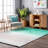 Thomason Handmade Ombre Turquoise Shag Area Rug-418183847