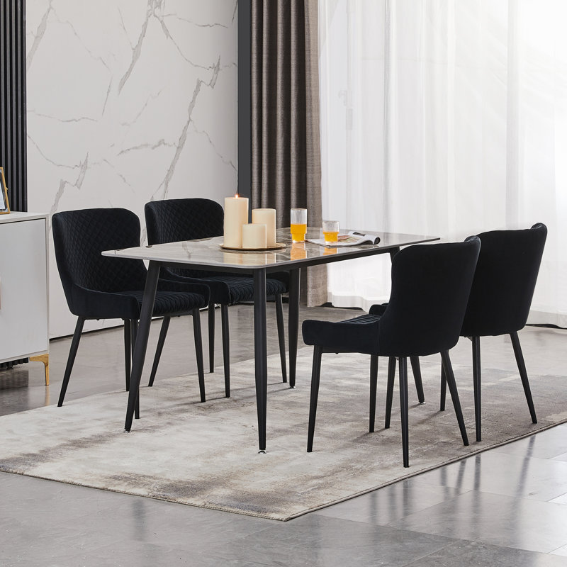 Towcester Upholstered Counter Stool, Black