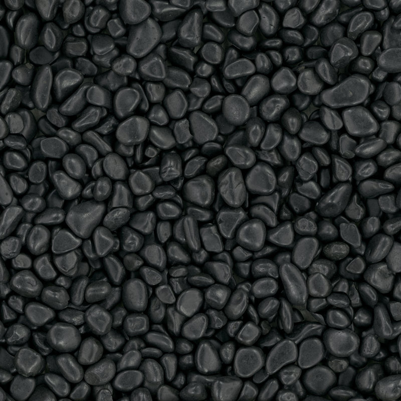 Galets Rivora Nero Quartzite poli, 1-2 po, Nero
