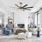 Broghen 65'' 8 - Blade Reversible Large Ceiling Fan with LED Lights and Remote Control