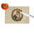 Sheltie Christmas Flowers Glass Cutting Board