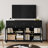 Bonnetta 55.1"W 3 Drawer Buffet, Modern Sideboard with Glass Doors