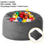 Housse de fauteuil à billes lavable pour fauteuil rond-712636365-712636364