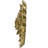 Radiant Natural Succulent Accessory Piece - Golden Finish Any Place Wall Decorative Item Beauty Anywhere