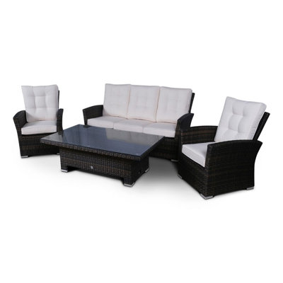Aldan 5 - Person Garden Lounge Set with Cushions