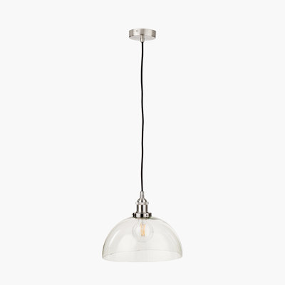 Cecilia 1 - Light Silver Dome Pendant