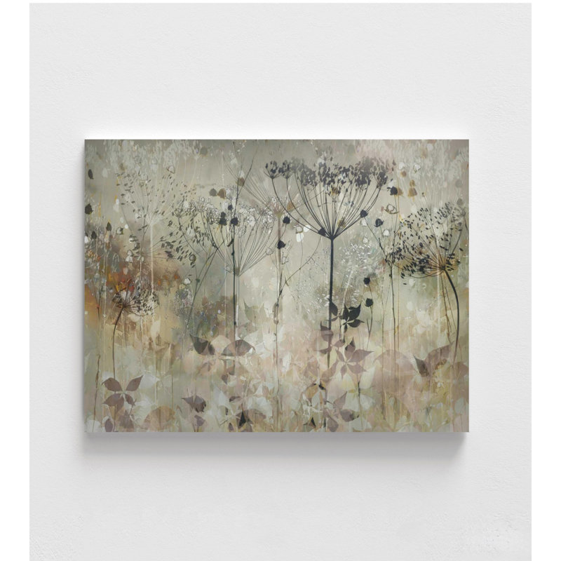 Art mural botanique prairie - impression de paysage floral neutre, H 12 po x l 16 po, Ne s’applique pas