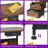 Kohaku 23” 2-Drawer End Table with USB Port and Touch Control, Nightstand with LED Light