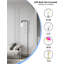 Lampe sur pied industrielle légère Lightdot avec abat-jour en verre transparent, base E26 à intensité variable, conception robuste et pesée pour le salon, la chambre à coucher ou le bureau