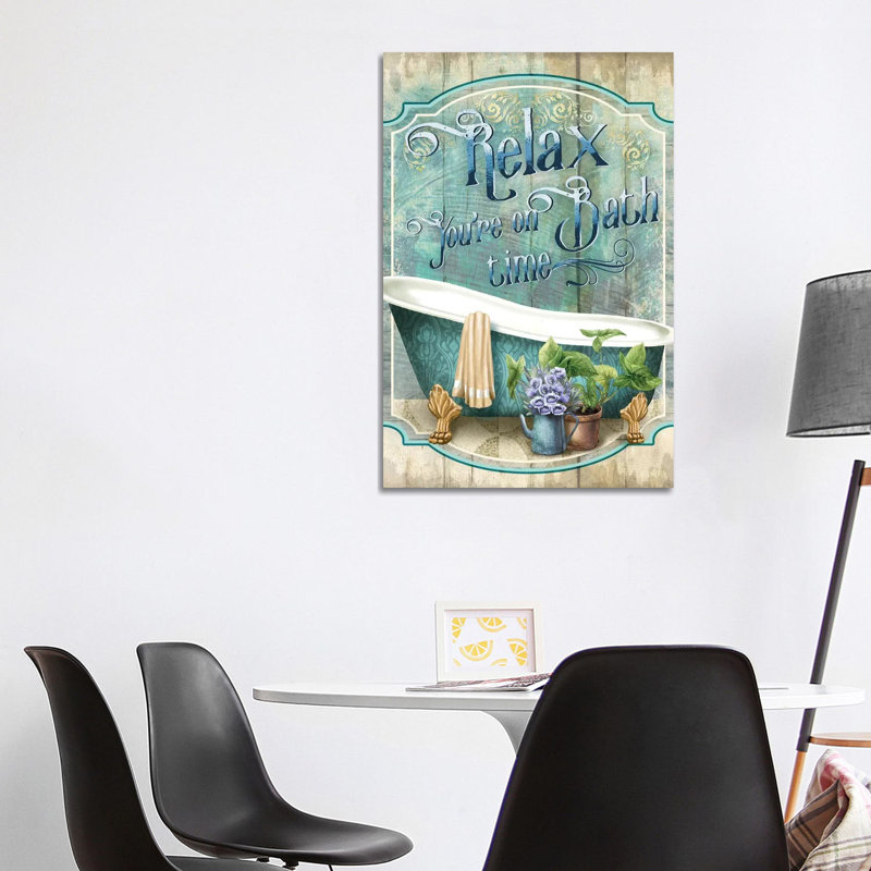 You're On Bath Time by Conrad Knutsen - Wrapped Canvas Painting, 101.6 cm H x 66.04 cm W x 1.91 cm D