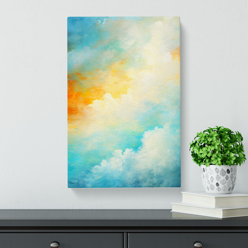 Cloudy Sky Abstract - Print, 76cm H x 50cm W x 3cm D