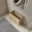 Meuble-lavabo autoportant 36 po et 2 portes d'armoire à fermeture en douceur (emballage KD) - sans le lavabo
