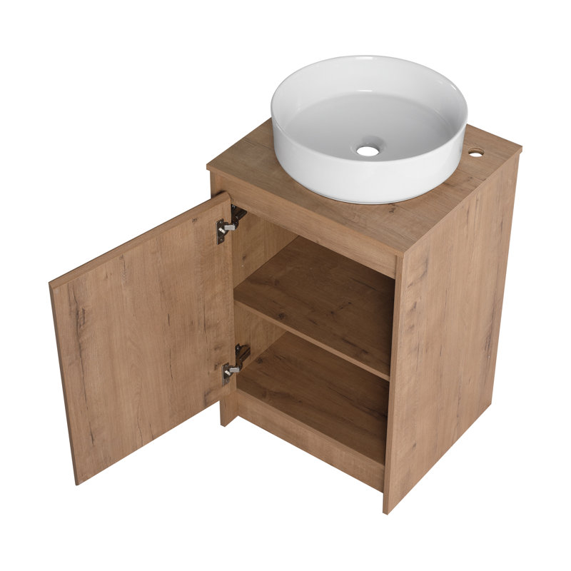 Ensemble de meuble-lavabo double 64 po avec comptoir en céramique Bellmead, Blanc