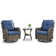 Carolina Ourdoor Wicker Swivel Rocker Seating Group with Cushions