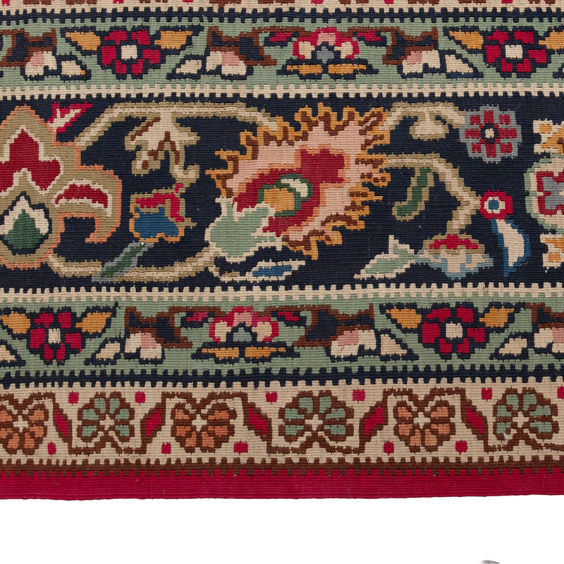 Red Flatweave Wool Rug - 16'1"" x 25'2""