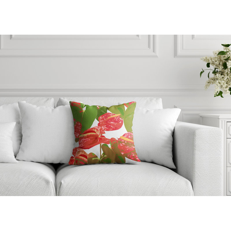 Housse et insert de coussin extérieur Clive, Blanc, H 17 po x l 17 po