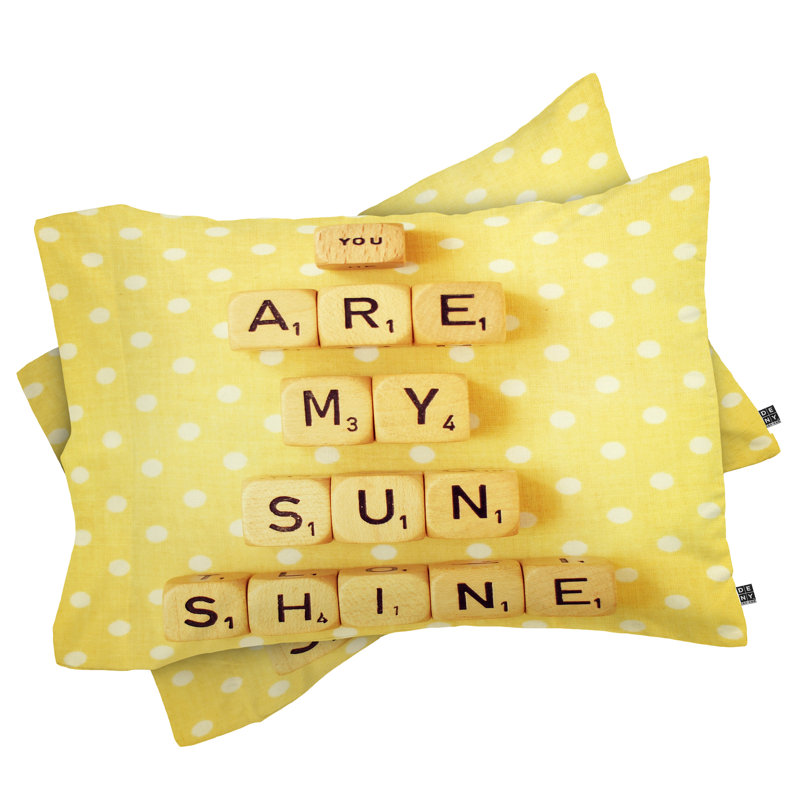 Taie d'oreiller Happee Monkee You Are My Sunshine, Standard