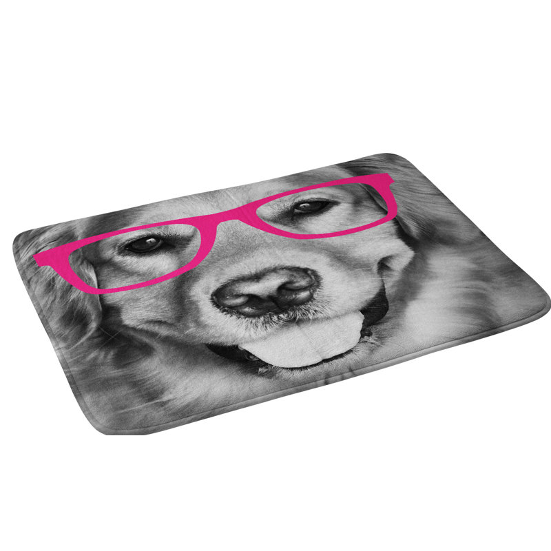Tapis de salle de bain rose pour chien le plus allyson johnson
