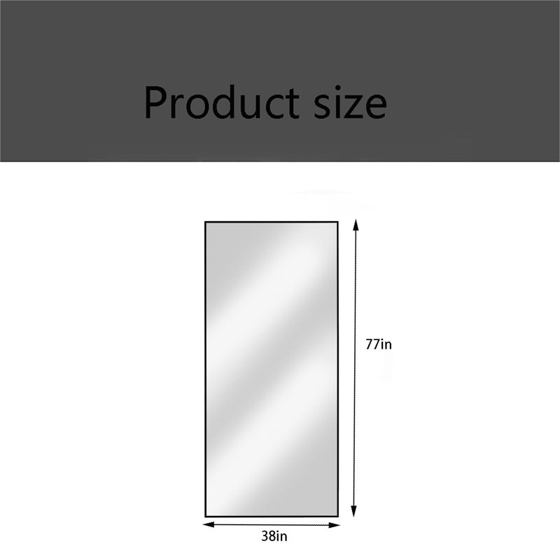 Full Body Floor Mirror, Bedroom Full Body Mirror With Bracket, Can Be Tilted, Standing Or Hung Horizontally/Vertically For Use