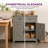 Farmhouse Modern Kitchen Storage Cabinet, Coffee Bar Cabinet with Drawer and Adjustable Shelf, Buffet Sideboard with Drawer for Kitchen, Dining Room, Entryway, Bathroom-972619786