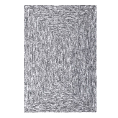 Ulmer Braided Reversible Two-Tone Indoor Outdoor Runner or Area Rug