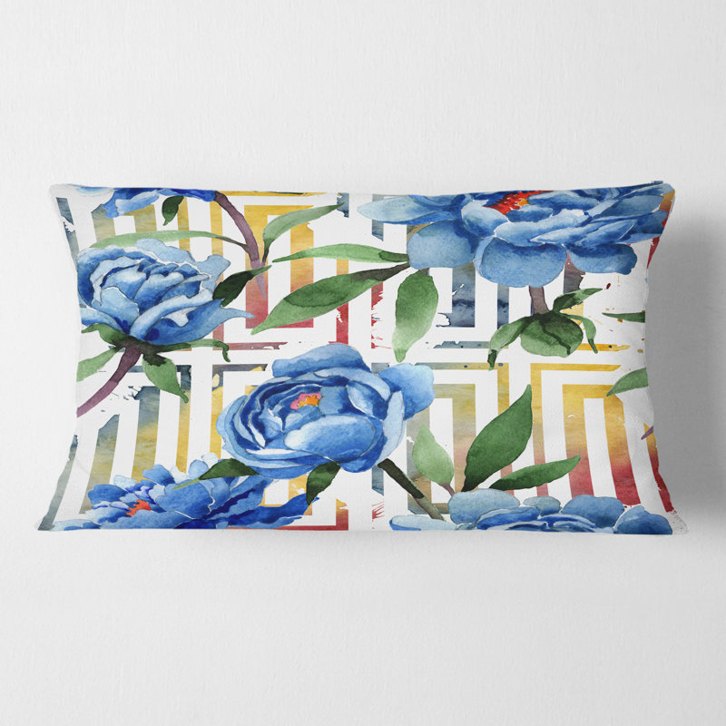 Coussin Retro Floral Botanical Design I - Mid-Century