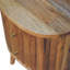 Table de chevet à rayures