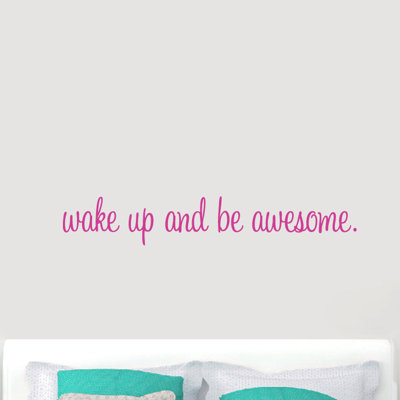Décalcomanie murale « wake up and be isard »