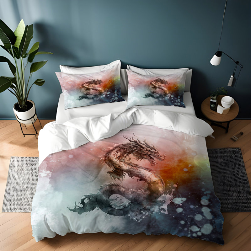 Polyester Duvet Cover, King Duvet Cover + 2 King Shams