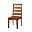 Ensemble de 2 chaises de salle à manger de style industriel en bois massif