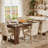Elegant Kitchen Table,Extra-Longdining Table,Chic 2-Person Desk,Conference Table