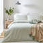 Hebden Mélange Stripe 100% Cotton Duvet Cover Set-546127276-618986806