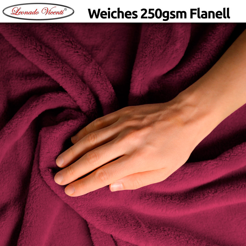 - Throw Blanket, Bordeaux