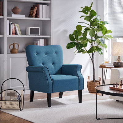 Upholstered Fabric Armchair