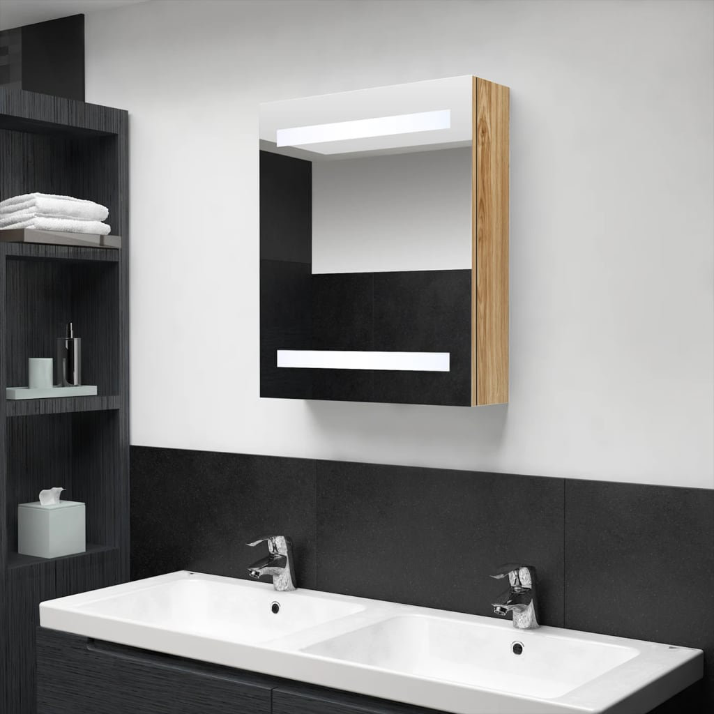 Sigismund 500mm W 600mm H Surface Frameless Medicine Cabinet Mirror 3 Fixed
