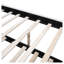 Lit plateforme double tapissier double avec lit gigogne simple, tête de lit en molleton berbère blanc et structure en bois massif-949178938-949178941