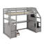 Lit mezzanine simple avec bureau et tablettes-1625706747