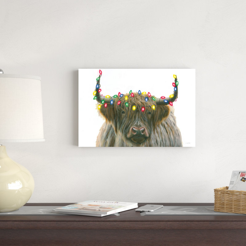 " Holiday Highlander Crop " by James Wiens, 12" H x 18" W